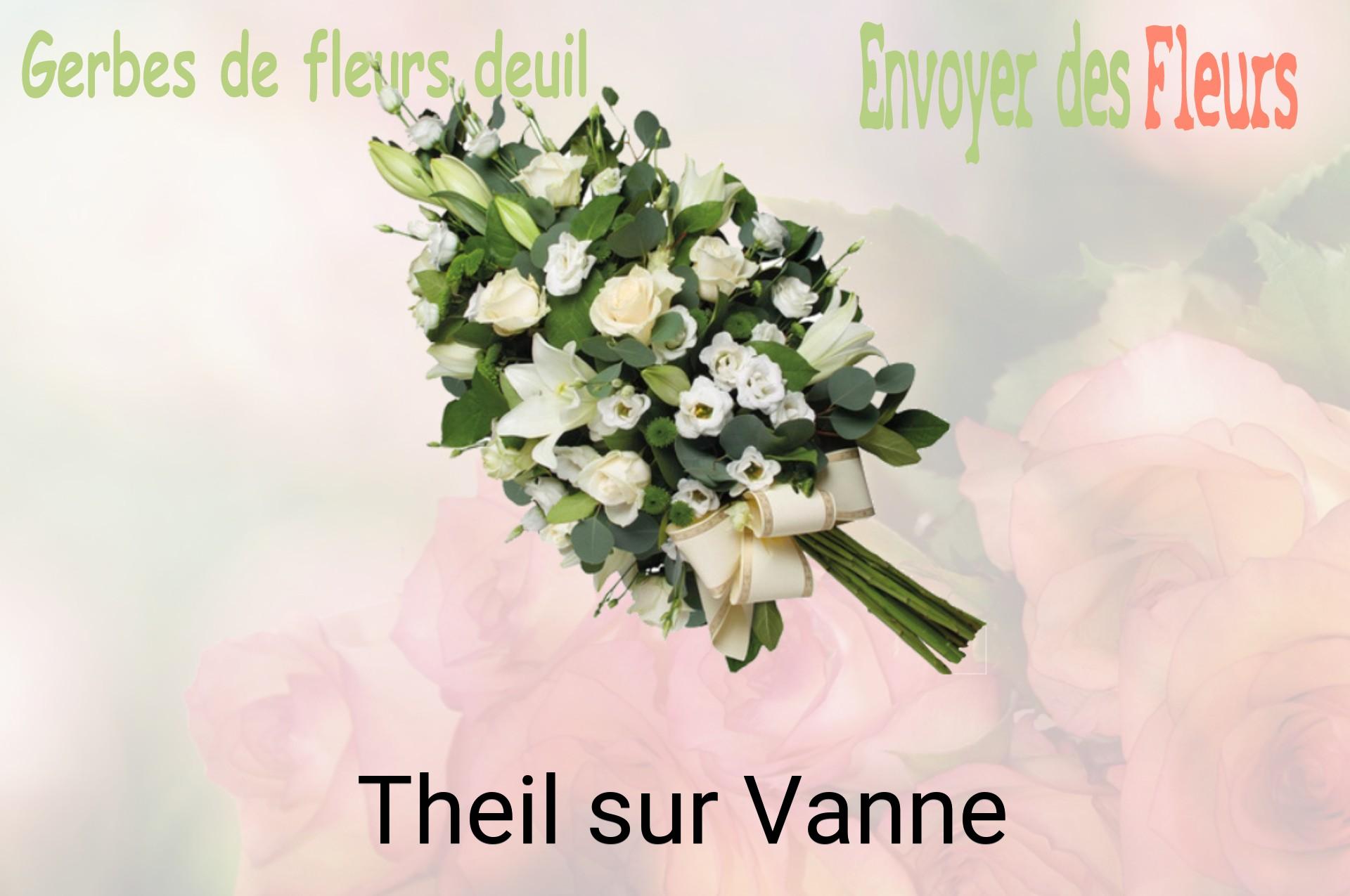 Gerbe de fleurs de deuil livrée à Theil-sur-Vanne